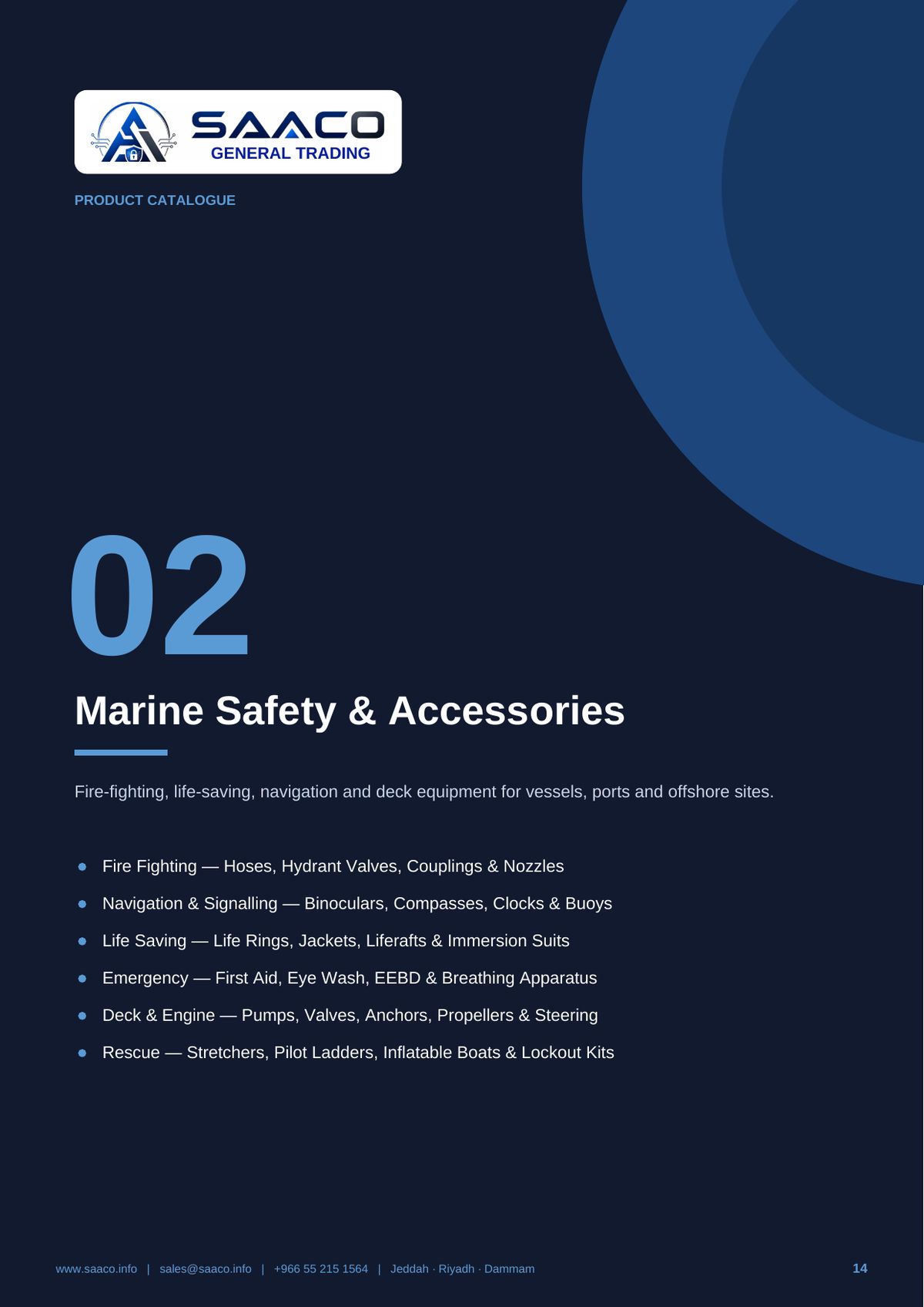SAACO General Trading profile and product catalogue — page 14