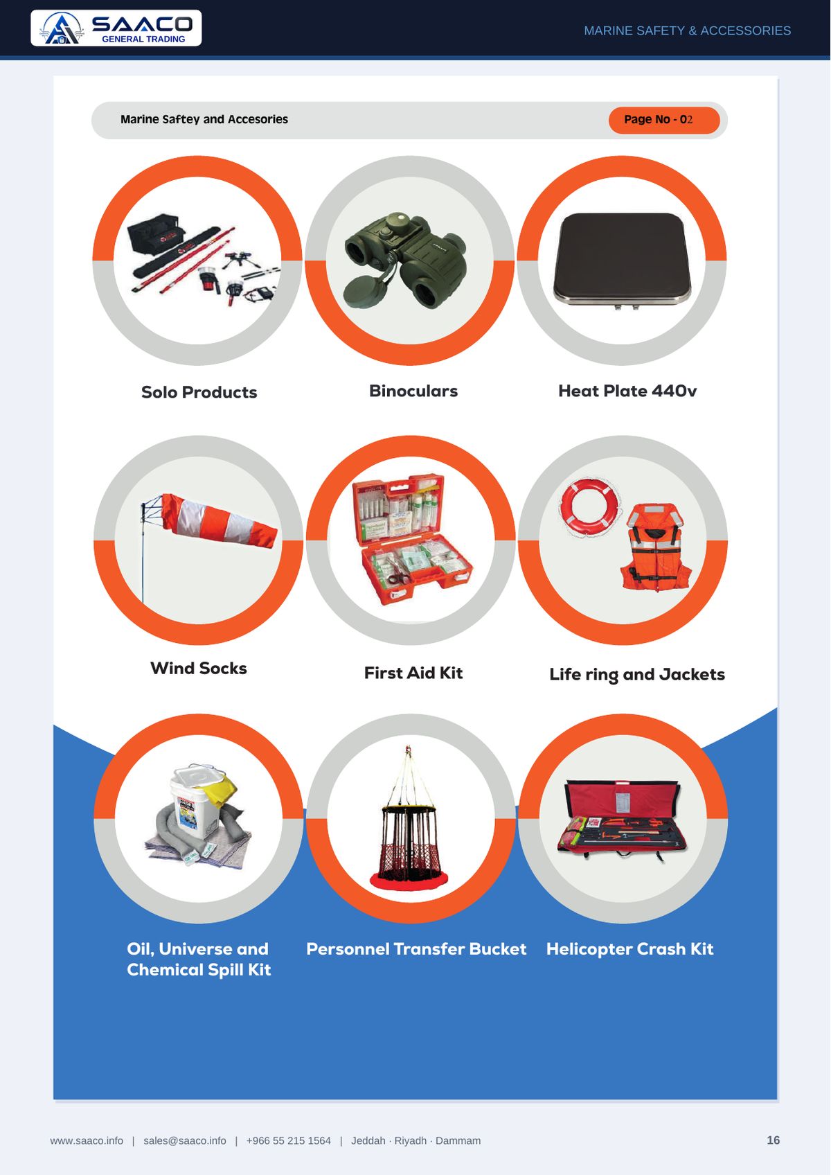 SAACO General Trading profile and product catalogue — page 16